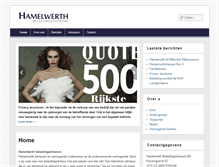 Tablet Screenshot of hamelwerth.nl